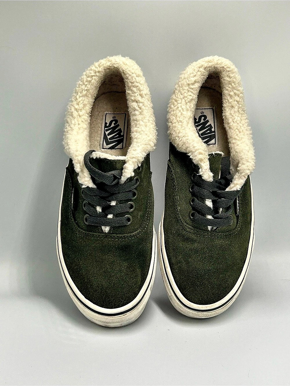 Vans Sherpa-Lined Old Skool Sneakers Green Men’s 6.5, Size Women’s 8